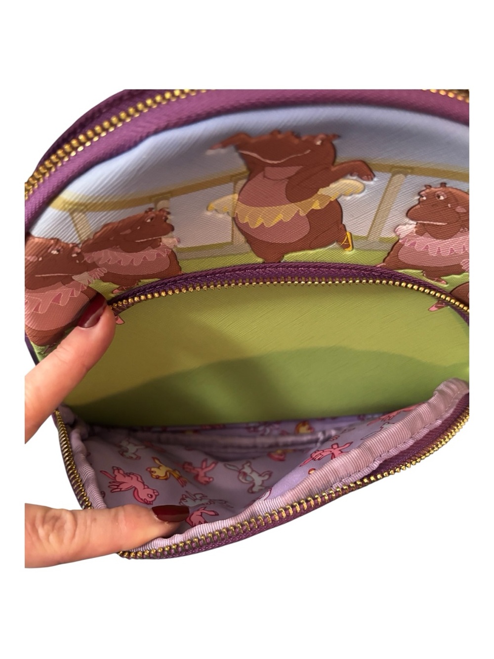 Loungefly Purple Pink Cream Multi-Color Pony Ballet Mini Backpack - Picture 8 of 10